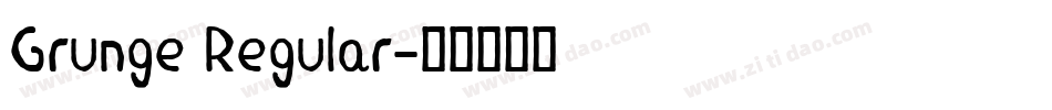 Grunge Regular字体转换